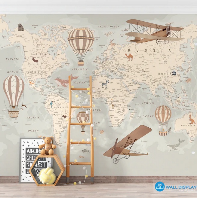 Using Custom Wallpapers to Define Spaces in an Open Floor Plan